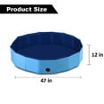thumbnail image 5 of BIGTREE Pet Swimming Pool Foldout Instant Dog Bath Protective Anti-Slip 47" Blue, 5 of 7