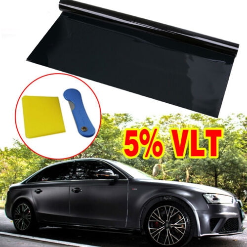 75cm x 6M Black Glass Window Tint Shade Film VLT 5% Auto Car Roll Car Van Limo 