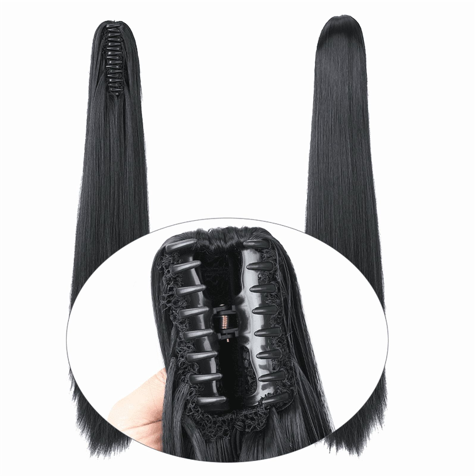 Ponytail Extension Claw Straight Clip in Hairpiece Ponytail Hair Extensions Long Pony Tail Synthetic for Women