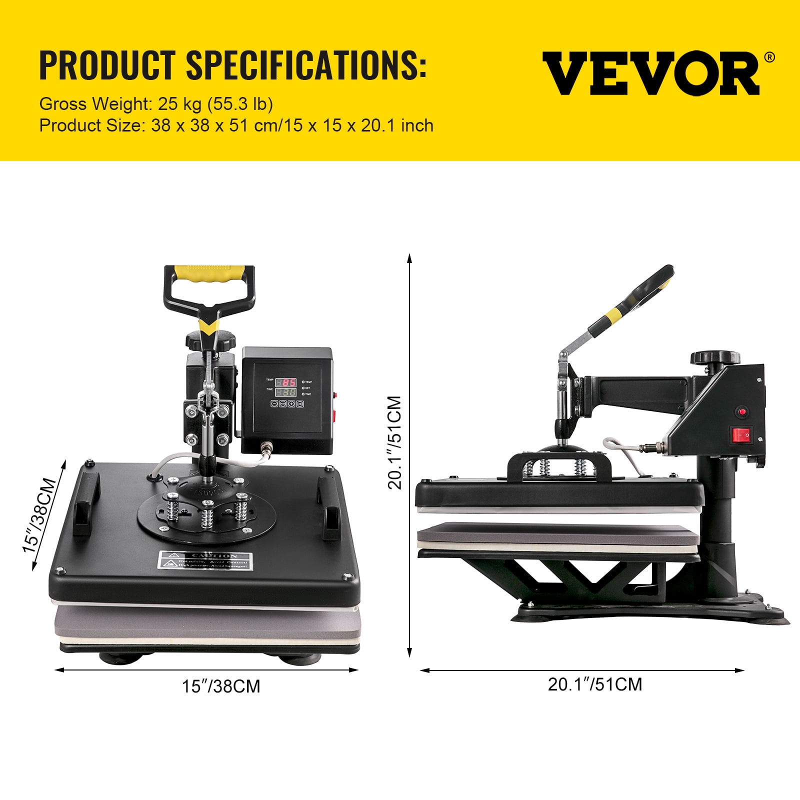 6 in 1 heat press machine