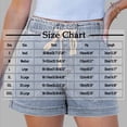 thumbnail image 4 of Women's Baggy High Waisted Jean Shorts Pull On Wide Leg Denim with Pockets, 4 of 8