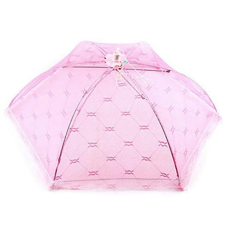

Lace Sexangle Foldable Food Cover Umbrella Screens Protection Flies/Bugs for Home/Picnics/BBQ Random Color