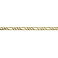 thumbnail image 5 of 14K Yellow Gold 4mm Concave Open Figaro Chain, 5 of 6