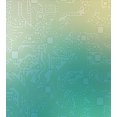 thumbnail image 3 of Ambesonne Abstract Duvet Cover Set, Tech Vector Pattern, Twin, Jade Green Pale Green, 3 of 3