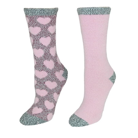 Alexa Rose Women's Fluffy Crew Socks (2 Pair Pack) | Walmart Canada