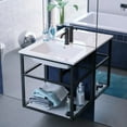 thumbnail image 5 of Swiss Madison SM-BV552 Pierre 23-5/8" High Wall Mounted Console Sink Set - Black, 5 of 13
