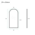 thumbnail image 5 of Porte 34 x 58 Framed Fixed 3/8 in. (10mm) Clear Tempered Glass Tub Door with Brushed Gold Frame, 5 of 6