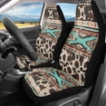 thumbnail image 2 of XYZCANDO Stylish 2 Pack Front Car Seat Covers with Cowhide Aztec Pattern - Durable Breathable Decorative Protection For All Vehicle Types, 2 of 10