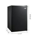 Arctic King 2.4 Cu ft Single Door Mini Fridge, Black