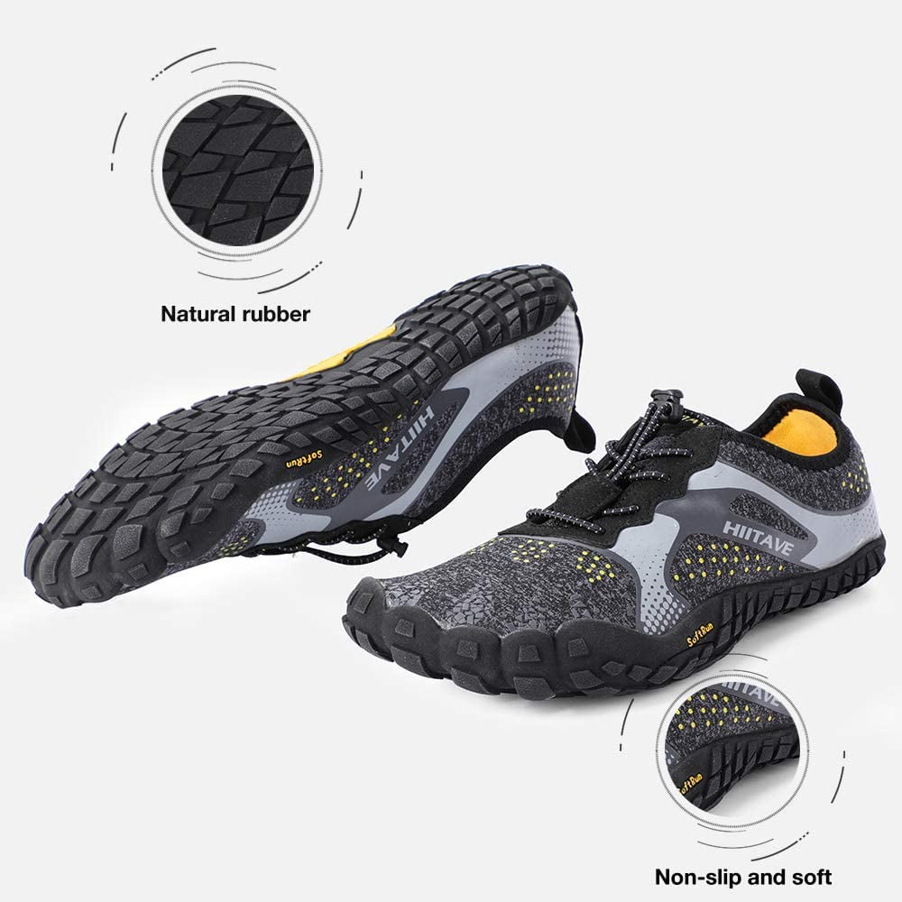 hiitave Unisex Barefoot Running Shoes Wide Toe Box Trainers