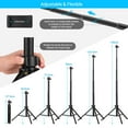 thumbnail image 4 of Andoer 1.5m/59in 2-in-1 Tripod Stand + Extendable Selfie Stick Aluminum Alloy with Phone Holder Remote Shutter Compatible with Android Phones for Selfie Group Photo Live Streaming, 4 of 7