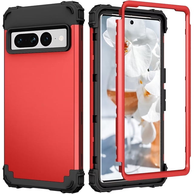Étui Antichoc 3 en 1 Compatible avec Google Pixel 7 Pro/ Pixel 7, Armure Robuste Résistante aux Chutes, Étui Robuste