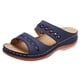 thumbnail image 4 of Sandalias Retro Mujer Sandalias Cómodas Con Tacón Cuña Con Boca Pez Gran Tamaño Europeas Y Americanas (Azul 41), 4 of 8