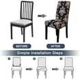 thumbnail image 4 of Chair Covers for Dining Room Set of 4, Stretch Removable Washable Soft Dining Chair Protector Cover Seat Slipcover for Hotel Dining Room Ceremony, 4 of 6