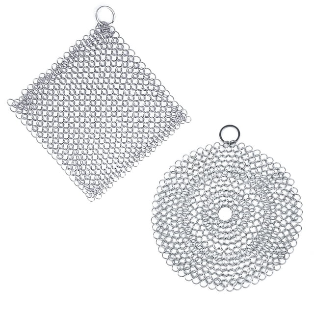 Limpiador de Anillos, Limpiador de 2 Piezas, Limpiador de Anillos, Limpiador de Horno HolandéS Herramientas de Limpieza de Parrillas para Sartenes o Woks