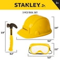thumbnail image 3 of 3 Piece Pretend Play Toolset Including Helmet, Hammer and Safety Googles for Kids, 3 of 6