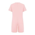 thumbnail image 4 of vastwit Girls Boys Adaptive Romper with Tube Access Special Needs Anti-strip Zip Back Short Leg Jumpsuit Pink 14, 4 of 6