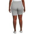 thumbnail image 4 of JMS Just My Size by Hanes Women's Plus Size Pull On Shorts with Pockets, Single and 2-Pack, 9” Inseam, Sizes 0X-4X, 4 of 6