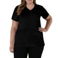 thumbnail image 5 of Fabrcox Women’s Scrub Tops Plus Size Short Sleeve V Neck Nurse Scrubs Tops with Pockets Fall Spring Working Uniform Black M, 5 of 5