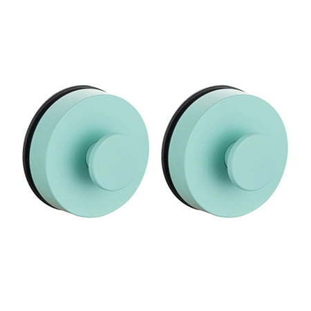 

CIYISON 2Pcs Color Plastic Wall Hooks Suction Cup Coat Hooks Heavy Duty Bathroom Hooks