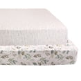 thumbnail image 1 of 2-Pack Jersey Mini Fitted Crib Sheets, Botanical, 1 of 9
