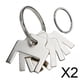 thumbnail image 1 of Llaveros de acero inoxidable,Repuesto de llaves de dispensador Pieza de llaveros divididos,Anillos O Anillos de llavero Dispensadores de extracción central,Dispensadores de toallas en rollo, 1 of 8