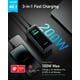 thumbnail image 2 of Anker Prime Power Bank, 20,000mAh Portable Charger with 200W Output, Smart Digital Display, 2 USB-C and 1 USB-A Port Compatible with iPhone 16/15/14/13 Series, Samsung, MacBook, Dell, and More, 2 of 5