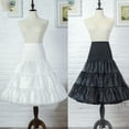 thumbnail image 3 of ROZYARD Women Vintage Petticoat Skirt Crinoline Shiny Tulle Mesh Lolita Puffy Underskirt, 3 of 16