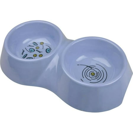 UPC: 0079441002812 | Van Ness Plastics EcoWare Bamboo Double Dish for Dogs  Assorted  1 Each/32 Oz  Large