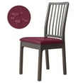 thumbnail image 1 of Pu Chair Cover Leather Chair Cover Dining Room Chair Cover Burgundy, 1 of 8