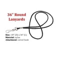 thumbnail image 2 of CLANY36-OR - Safety Lanyards for Name Badge and ID Card Holders - Round Braid w/ Metal Swivel Hook - 36in x 3/8" - Orange - 100/Bg, 2 of 3