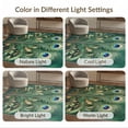 thumbnail image 7 of ODIKA Bathroom Classical Plume Scroll Vintage Watercolor Border Ornamental Easy Care Kids Safe for Small Living Room, Playroom, Bedroom, 7 of 7