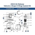 thumbnail image 4 of Replacement Repair Set for Sand Filter Pumps, Air Release Valve & O-Rings, 4 of 5