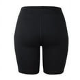 thumbnail image 4 of Sofra Ladies Cotton High Waist Outseam 15" Length Running Workout Biker Shorts w/ Side Pockets, 4 of 4