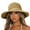 A-khaki, variant on Women's Sun Hats Wide Brim Summer Beach Hat for Women Foldable Travel Straw Hat UPF50+ (Creamy)
