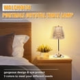 thumbnail image 2 of Walchoice Cordless Crystal Table Lamp, 2500mAh Rechargeable Touch Lamp, 3 Colors Dimmable LED Desk Lamp, Portable Night Light for Bedroom Living Room Restaurant Kitchen, Gold, 2 of 7