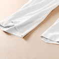 thumbnail image 3 of Edvintorg Cotton Linen Pants for Women High Waisted Pleated Flowy Loose Casual Palazzo Trousers with Pockets Plus Size Woman Clothes White L, 3 of 4