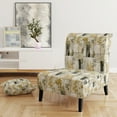 thumbnail image 2 of Designart "Green Cubic Botanical Dreams I" Upholstered Patchwork Accent Chair and Vintage Arm Chair - Multiple Color & Pattern, 2 of 7