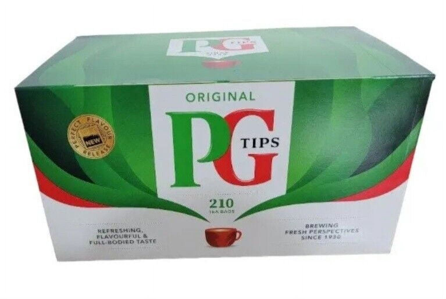 PG Tips Original Black Tea 210 Tea Bags 609g, Imported from Britain