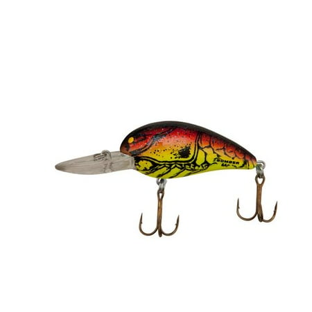 Bomber Model A Fishing Lure Hard bait Crankbait Red Crawfish 2 1/8 in 3/8 oz