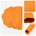 thumbnail image 5 of Unique Bargains Set of 6 Leather Waterproof Placemats for Kitchen Dining Table Orange, 5 of 6
