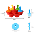 thumbnail image 2 of 1 Uds. Molde para paletas de 7 cavidades, bandeja congelada rápida de fruta fresca, Mini molde para paletas de silicona, piruleta Zhivalor Utensilios de Cocina, 2 of 5