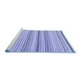 thumbnail image 2 of Ahgly Company Machine Washable Indoor Rectangle Solid Blue Modern Area Rugs, 2' x 3', 2 of 4