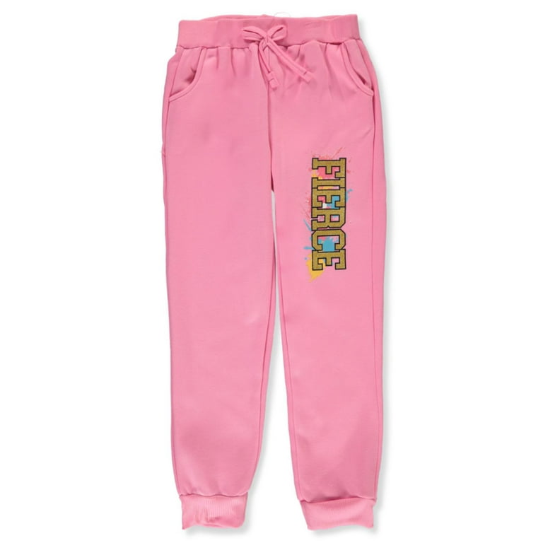 Real Love Girls 2 Pack Joggers pink gray 7 8 Big Girls Walmart