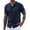 Navy Blue, variant on COOFANDY Men's Knit Polo Shirts Short Sleeve Casual Button Down Shirt Summer Beach Vacation Shirts