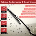 thumbnail image 2 of Unique Bargains 3 Pcs 27" 20" 15" Front Rear Windshield Wiper Blade Set Fit for Audi Q7 with Top-Lock Black, 2 of 5