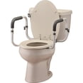 thumbnail image 2 of NOVA Toilet Rails, Padded Handrails for Toilet Seat, Safety Support Frame for Bathroom Toilet, Quick & Easy Installation, 2 of 4