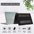 thumbnail image 3 of Compatible with 2022 MacBook Air 13.6 Inch Case with Touch ID, Model A2681 M2 Chip, Smooth Clic PU Leather, 3 of 5