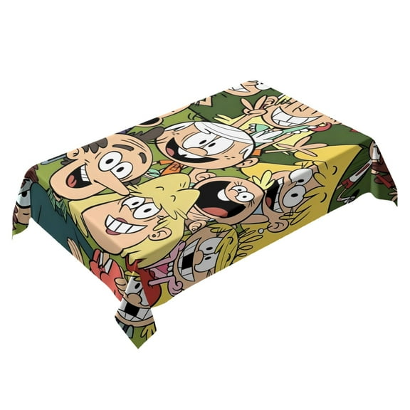 Loud House Themed Square Tablecloth 54 * 72 Inches Durable Stylish