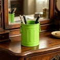 thumbnail image 5 of Ouuluon Pen Holder for Desk Multi-Functiona Pencil Cup, Green Vintage Industrial Style Desk Organizer with Handle for Office Home Art Supplies, 5 of 6